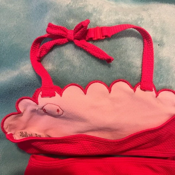 Janie and Jack Pink Kids Swim Bikini - Picture 3 of 6